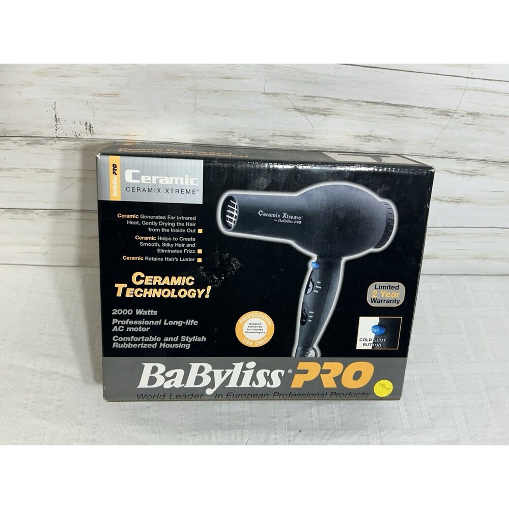 NEW! BaByliss PRO BAB2000 Xtreme Professional Hair Dryer BAB 2000 Watt Cold Hot